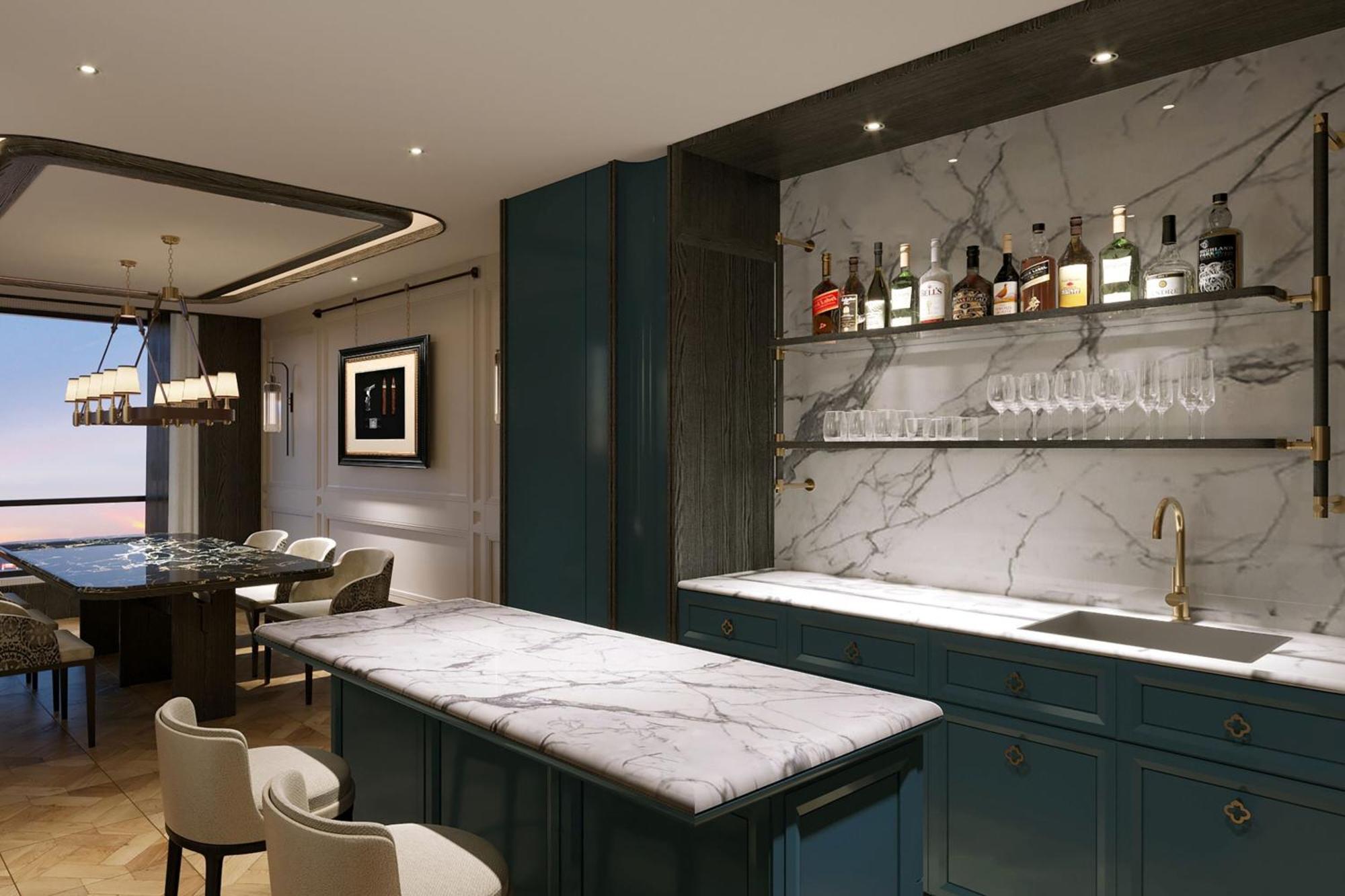 더 노탐 올 스위트 페낭 조지타운 외부 사진 A kitchen at 100 East 57th Street