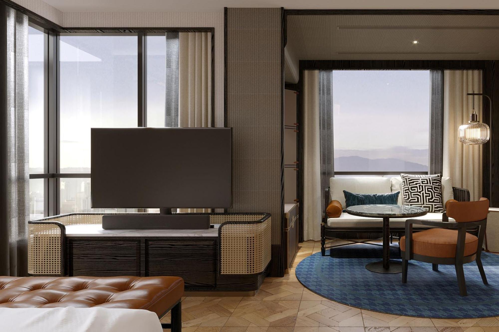 더 노탐 올 스위트 페낭 조지타운 외부 사진 A guest room at the hotel